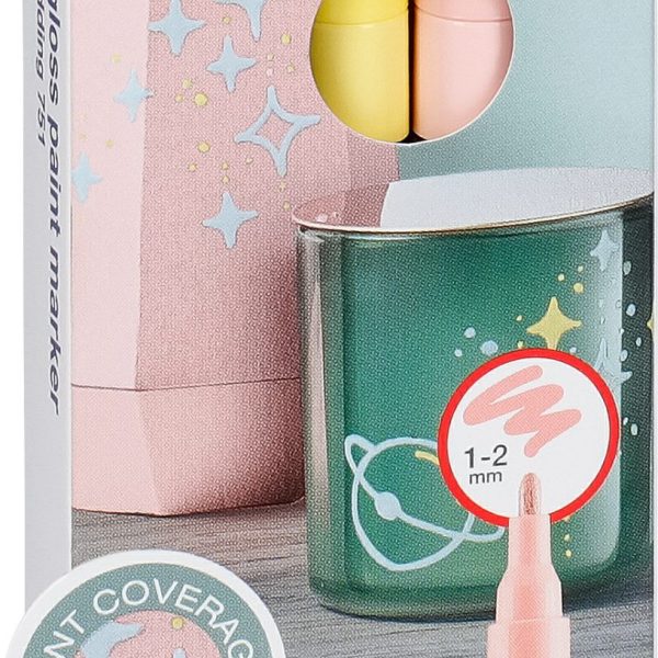 EDDING Paintmarker 751 1-2mm 751-E3-pas pastell 3 Stück