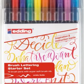 EDDING Brushpen 1340 Starter Set E-1340  E-10 farbig ass. 10 Stück