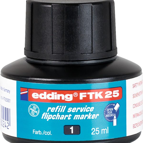 EDDING Nachfülltusche FTK25 25ml FTK-25-001 schwarz