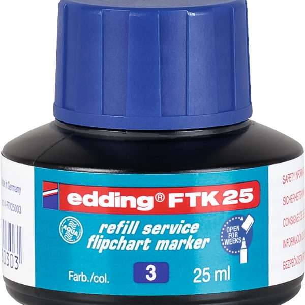 EDDING Nachfülltusche FTK25 25ml FTK-25-003 blau