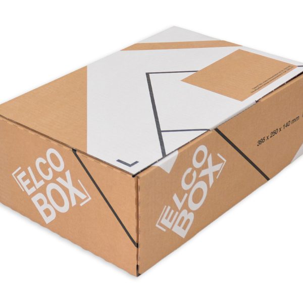 ELCO Versandverpackung L 28834.25 braun/weiss 395x250x140mm