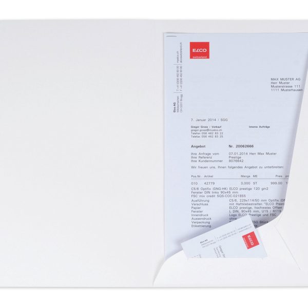 ELCO Offertmappe Prestige A4 29450.33 weiss 10 Stück