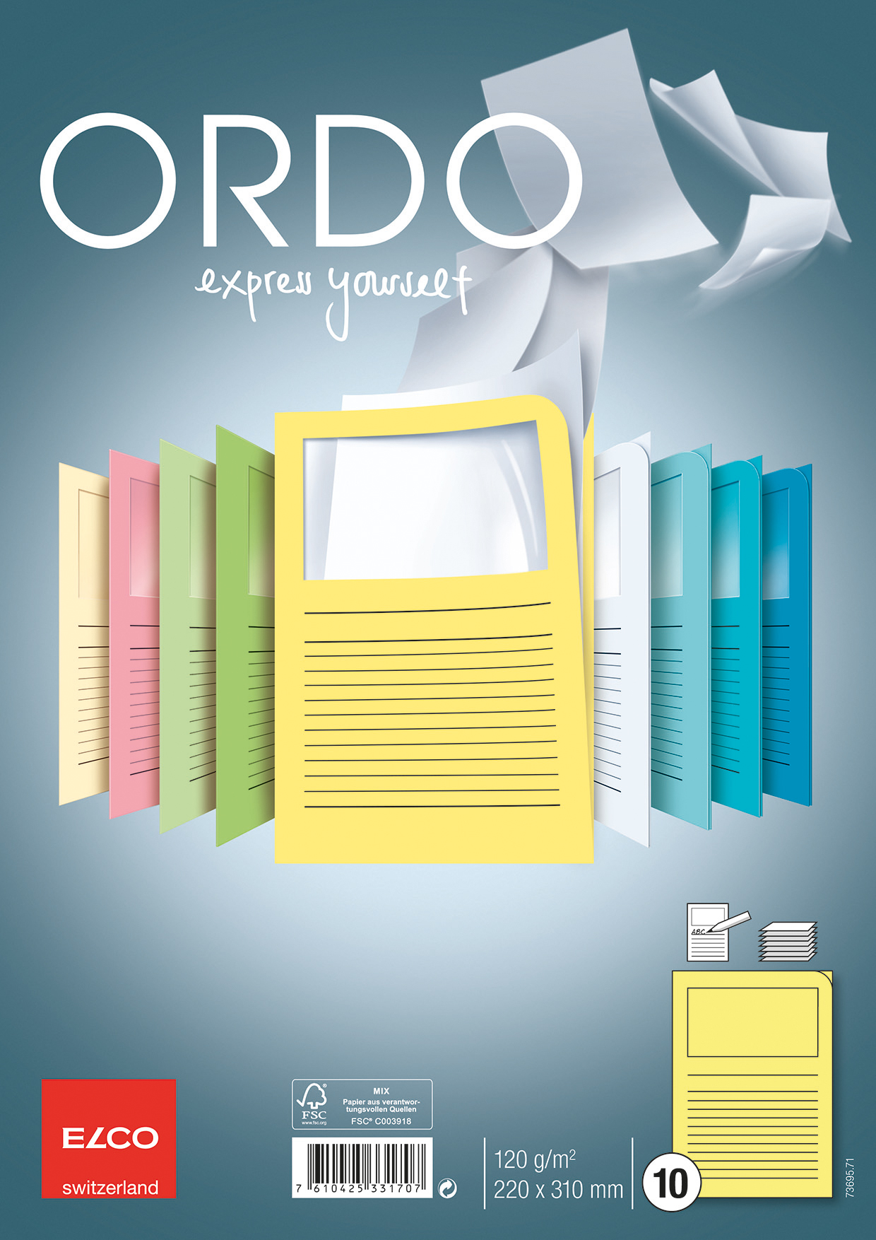 ELCO-73695.71-7610425331707 ELCO Organisationsmappe Ordo A4 73695.71 classico, gelb 10 Stück – Hochwertig & günstig bei ShopDeca