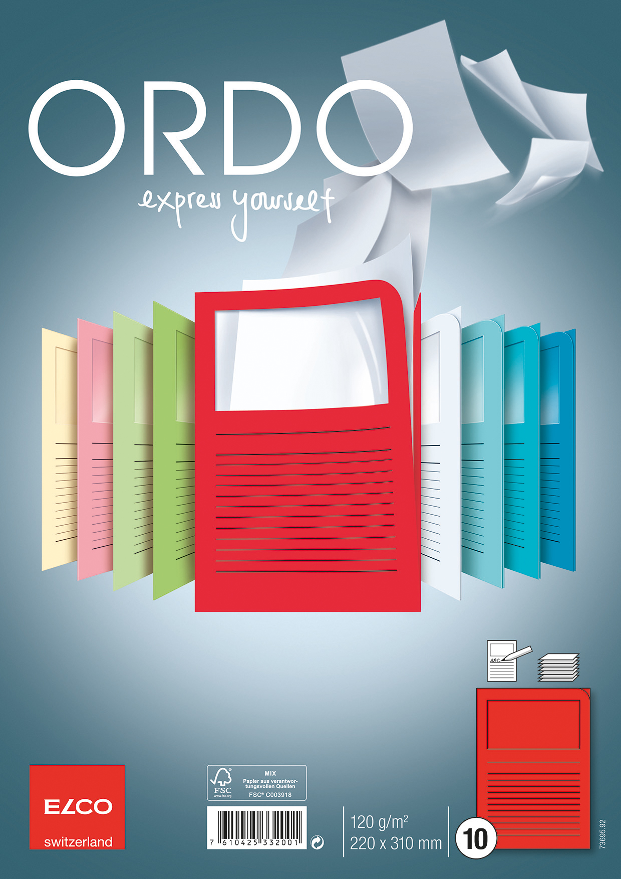 ELCO-73695.92-7610425332001 ELCO Organisationsmappe Ordo A4 73695.92 classico, rot 10 Stück – Hochwertig & günstig bei ShopDeca