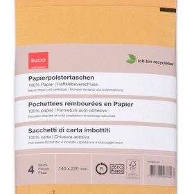 ELCO Papierpolstertasche 140x225mm 74650.92 braun 4 Stück
