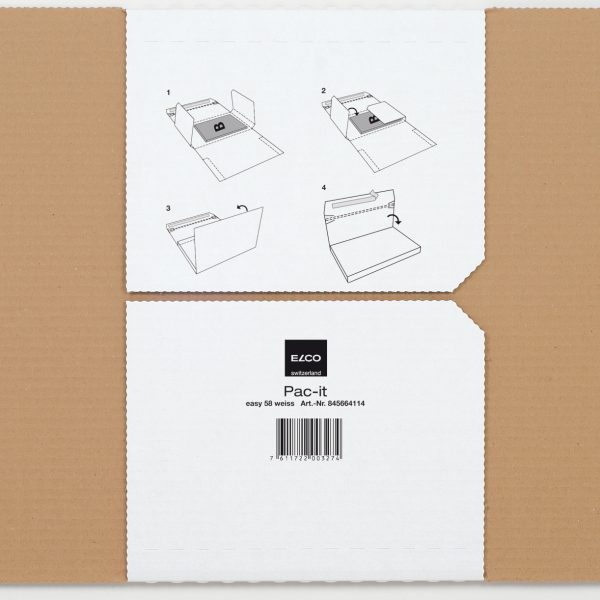 ELCO Versandtasche 30,9x22,2x9cm 845665114 149g, weiss, Kleber 2 Stück