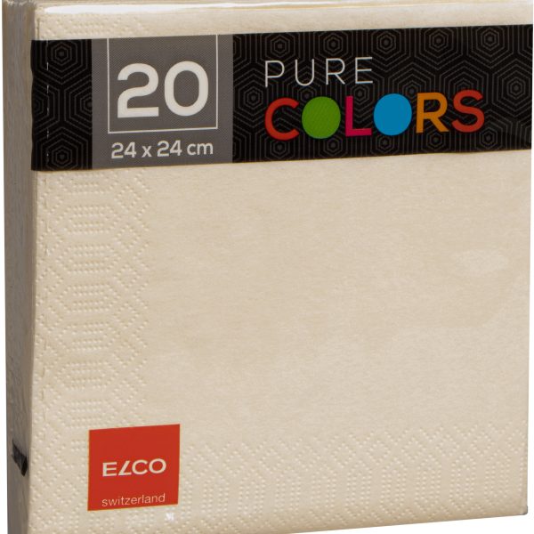 ELCO Serviette Zelltuch 24x24cm PC234020-004 3-lagig, crème 20Stk.
