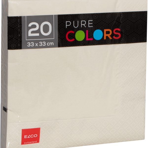 ELCO Serviette Zelltuch 33x33cm PC334020-004 3-lagig, crème 20Stk.