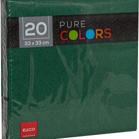 ELCO Serviette Zelltuch 33x33cm PC334020-056 3-lagig, dunkelgrün 20Stk.