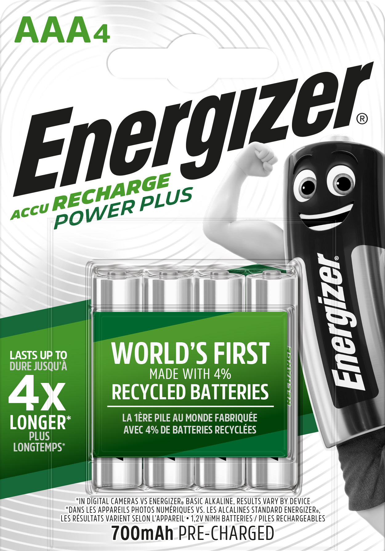 ENERGIZER-E300626602-7638900417005 ENERGIZER Batterie Akku E300626602 AAA/HR03, 700mAh, 4 Stück – Hochwertig & günstig bei ShopDeca