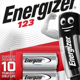 ENERGIZER Batterien CR123 3.0V E300783702 Foto Lithium Blister 2 Stück