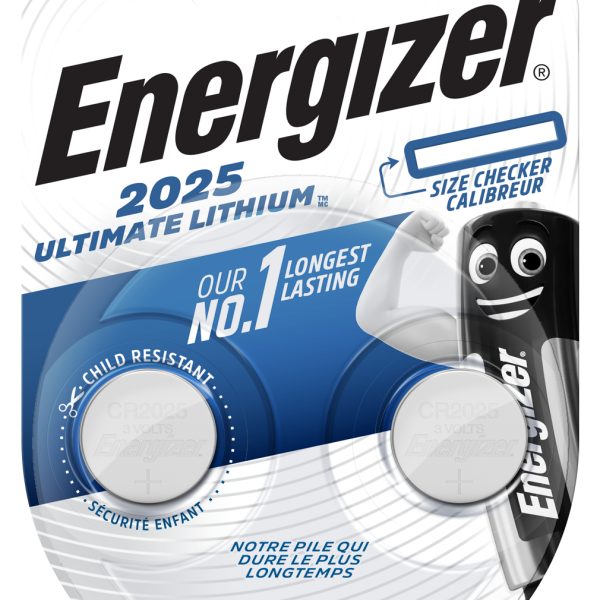 ENERGIZER Knopfzelle Ultimate Lithium 3V E301319401 155 mAh 2 Stück