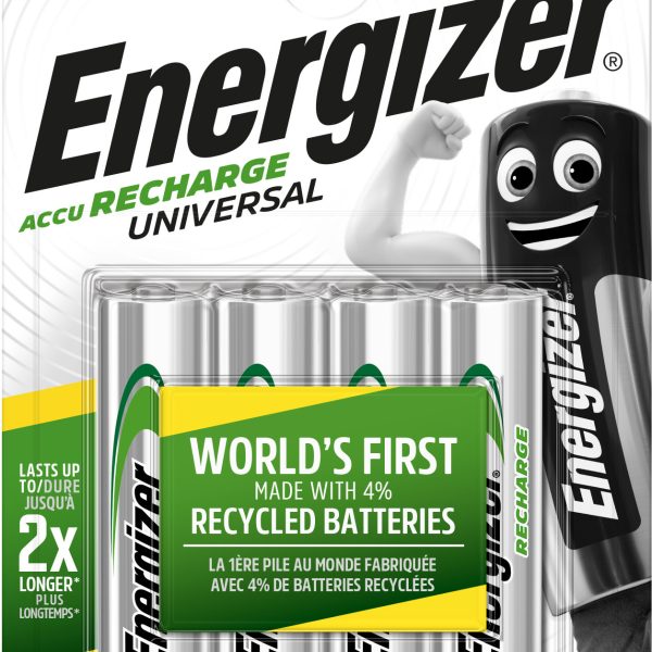 ENERGIZER Batterie Akku E301376002 AA/HR06, 1300mAh, 4 Stück