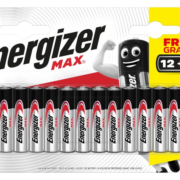 ENERGIZER Batterien Max AAA 1.5V E301532500 Blister 12+4 Stück