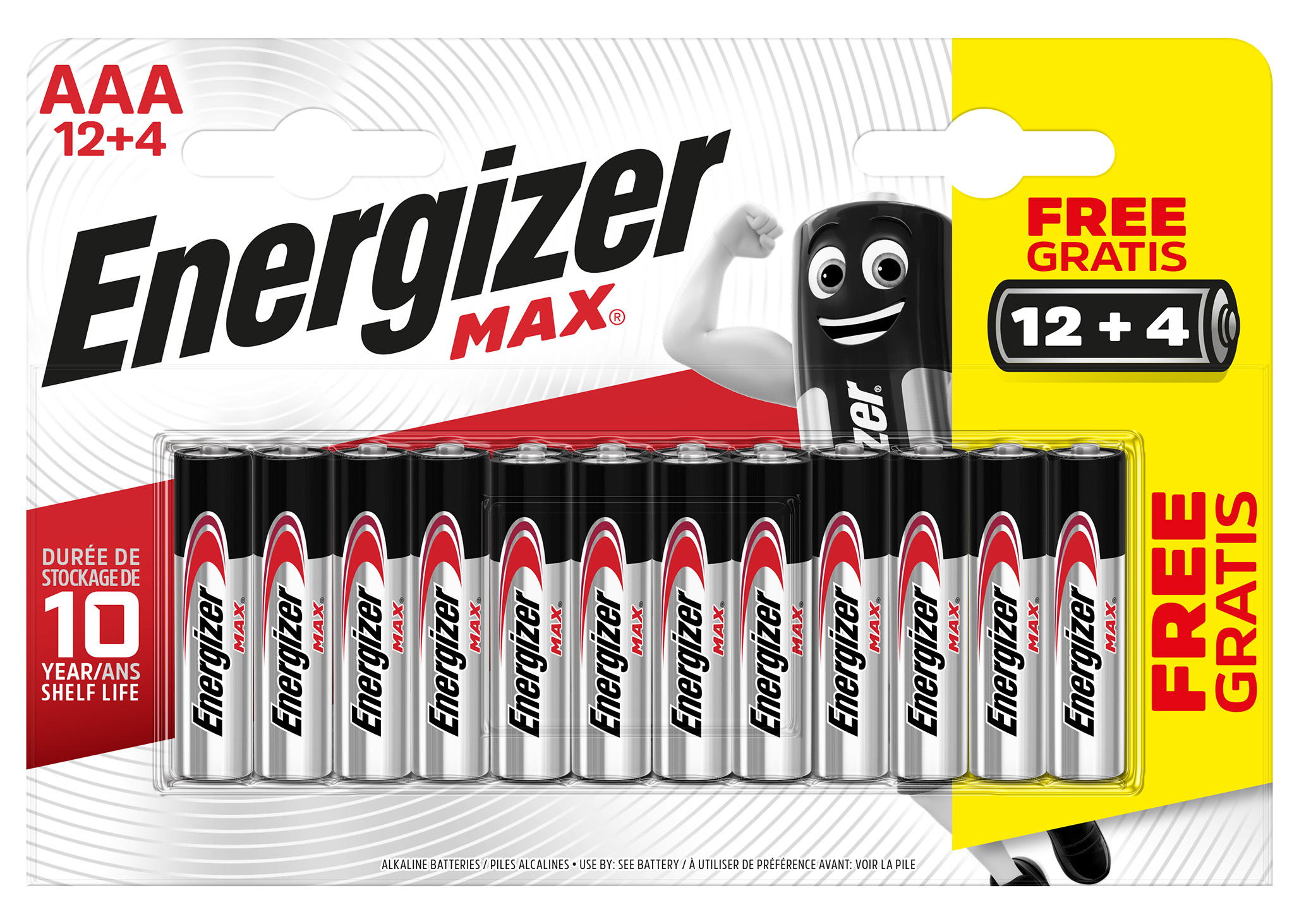 ENERGIZER-E301532500-7638900438284 ENERGIZER Batterien Max AAA 1.5V E301532500 Blister 12+4 Stück – Hochwertig & günstig bei ShopDeca