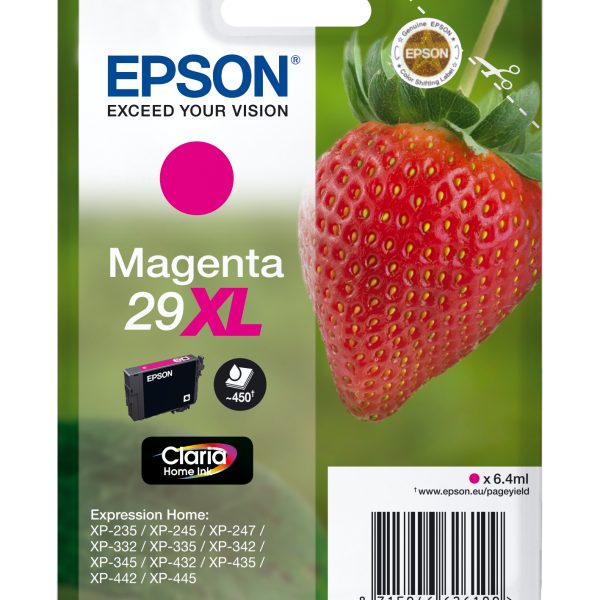 EPSON Tintenpatrone 29XL magenta T299340 XP-235/335/435 450 Seiten