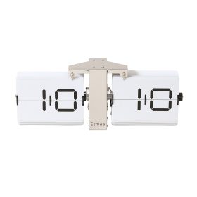 ESMEE Wanduhr Flip Clock 240.006.01 silber