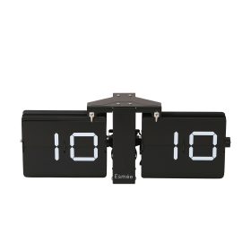 ESMEE Wanduhr Flip Clock 240.006.03 schwarz
