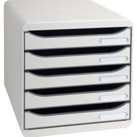 EXACOMPTA Schubladenbox grau 309740D 5 Fächer
