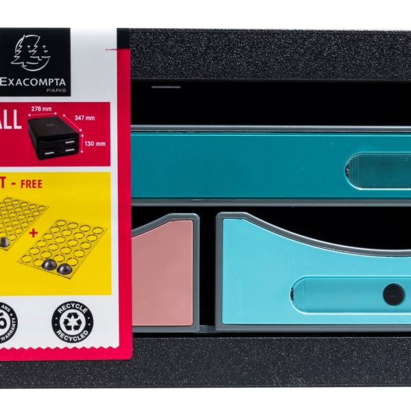 EXACOMPTA Schubladenbox SKANDI A4+ 311606D Small Box, 3 Schubladen