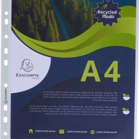 EXACOMPTA Zeigetaschen PP Rec 60my A4 5320E transparent genarbt 100 Stück