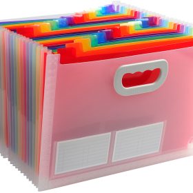 EXACOMPTA Fächermappe Crystal A4 55198E transparent 24-teilig