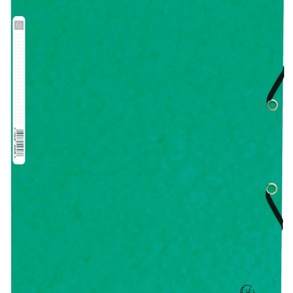EXACOMPTA Gummibandmappe A4+ 55303E grün manila