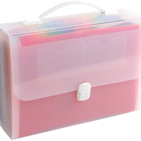 EXACOMPTA Fächermappe Crystal A4 55698E transparent 24-teilig