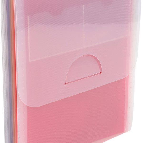 EXACOMPTA Fächermappe Crystal A4 55798E transparent 6-teilig