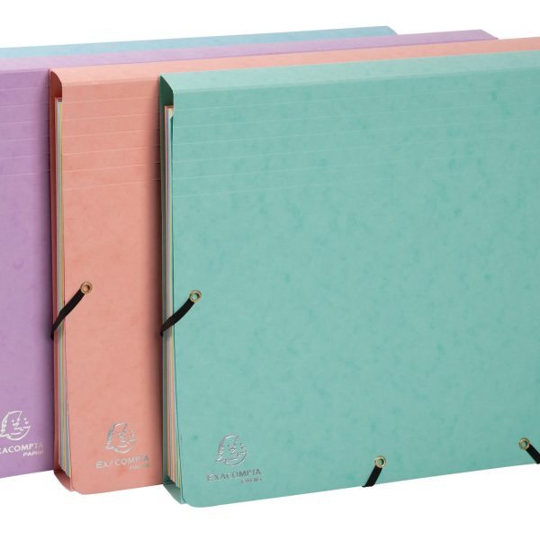 EXACOMPTA Fächermappe Aquarel A4 58560E ass. 12-teilig