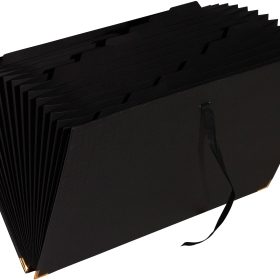EXACOMPTA Fächermappe OfficeByMe A4 58601E schwarz 18-teilig 24x34x4cm