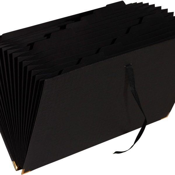 EXACOMPTA Fächermappe OfficeByMe A4 58601E schwarz 18-teilig 24x34x4cm