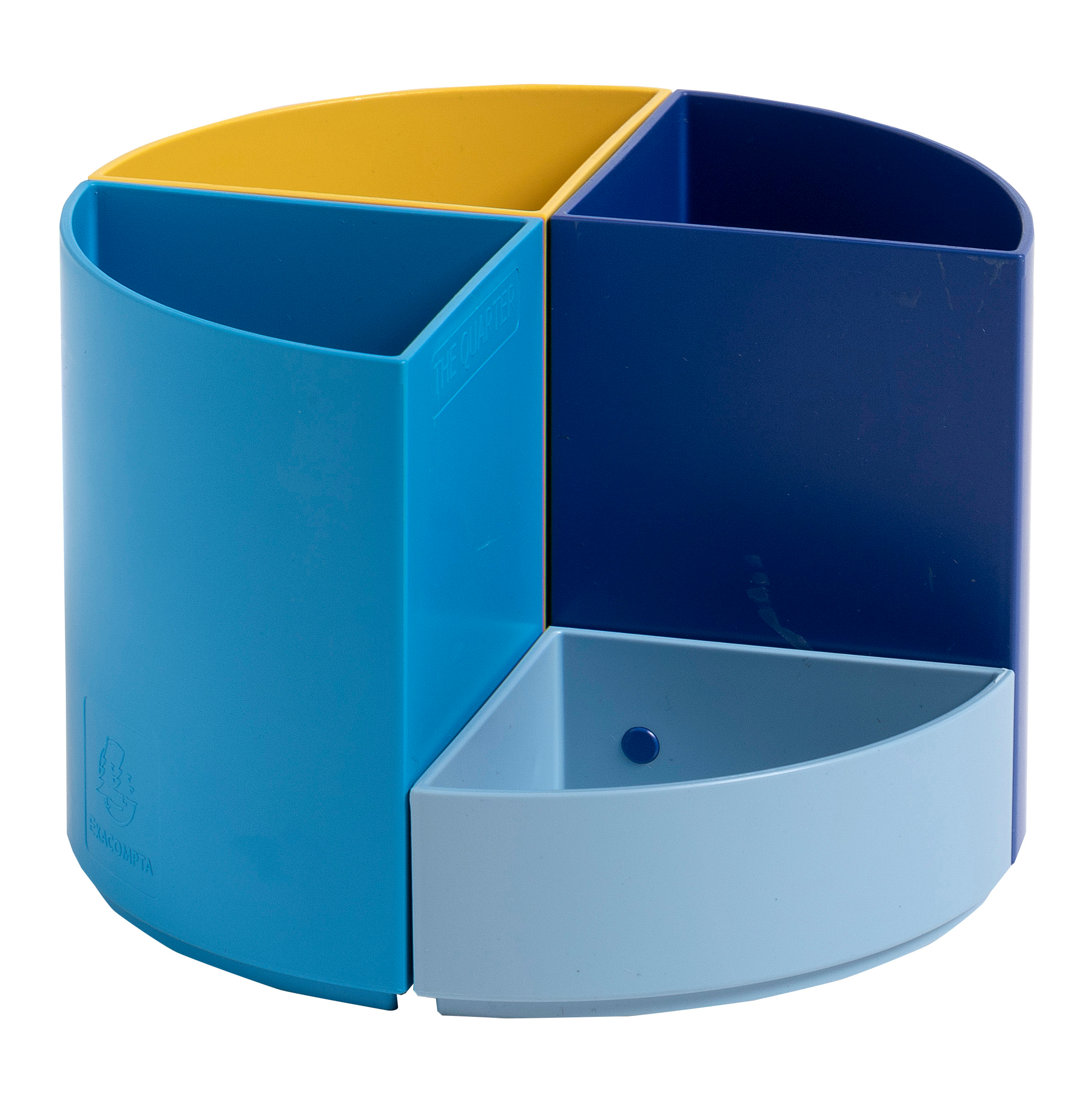 EXACOMPTA-68202D-9002490682026 EXACOMPTA Stifteköcher BeeBlue 68202D The Quarter, mehrfarbig – Bild 1