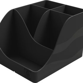 EXACOMPTA Stifteköcher Neo Deco 69514D schwarz 5 Fächer