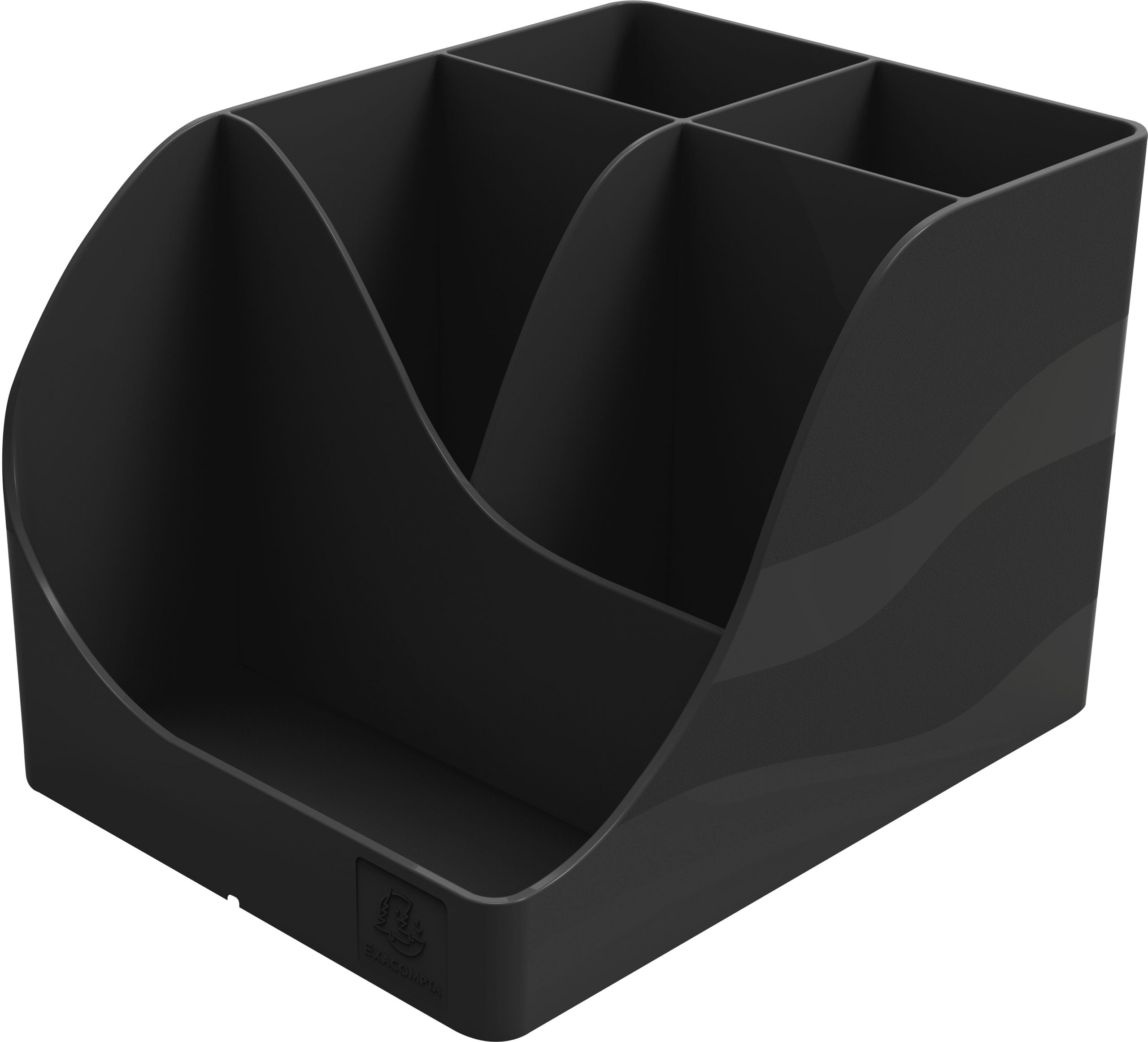 EXACOMPTA-69514D-9002493695146 EXACOMPTA Stifteköcher Neo Deco 69514D schwarz 5 Fächer – Hochwertig & günstig bei ShopDeca