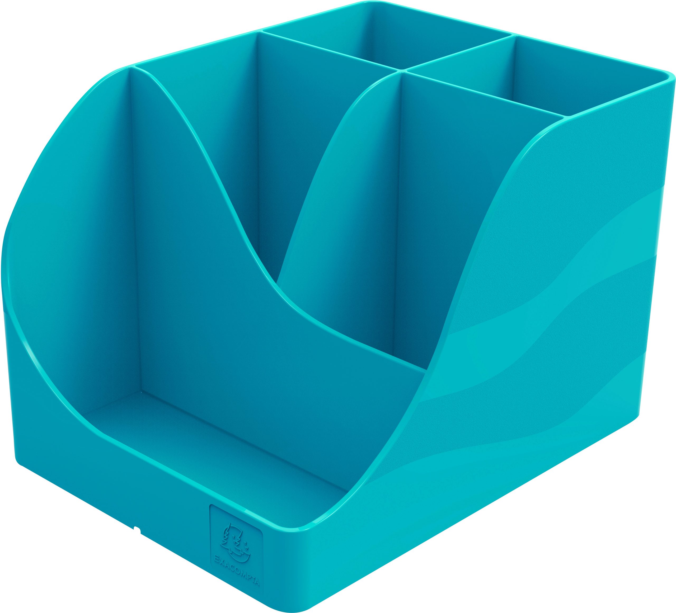 EXACOMPTA-69534D-9002493695344 EXACOMPTA Stifteköcher Skandi 69534D pazifikblau 5 Fächer – Hochwertig & günstig bei ShopDeca