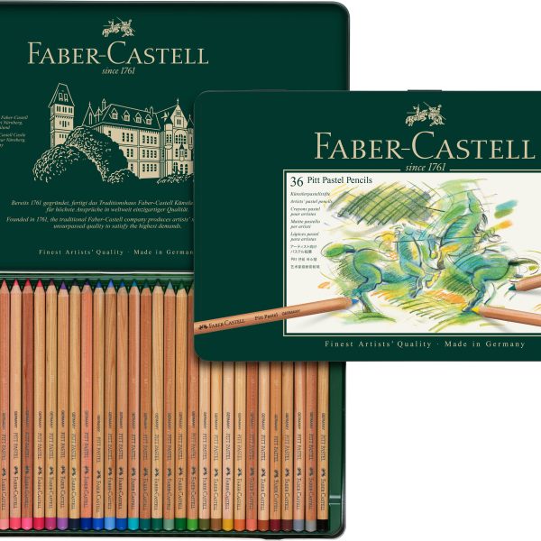FABER-CASTELL Farbstift Pitt 112136 36er Metalletui