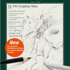 FABER-CASTELL Pitt Graphite Matt 115220 schwarz 8 Stück