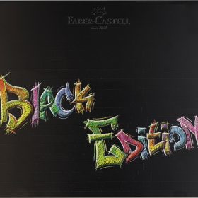 FABER-CASTELL Farbstifte Black Edition 116490 Metalletui 100 Stück