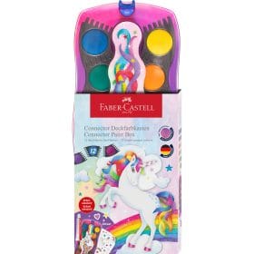 FABER-CASTELL Farbkasten Connector 125035 Einhorn 12 Farben