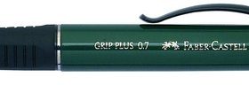 FABER-CASTELL Druckbleistift GRIP PLUS 0.7mm 130700 metallic-grün, Radierer