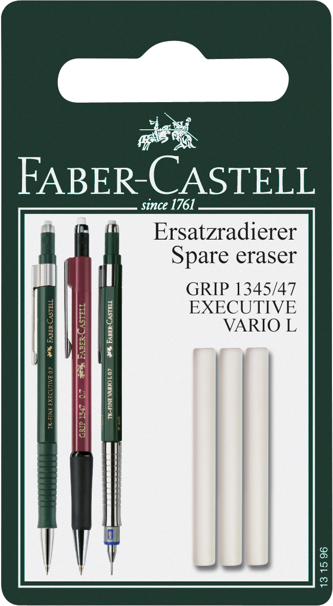 FABER-CASTELL-131596-4005401315964 FABER-CASTELL Radierer 131596 Grip 1345/1347 3 Stück – Hochwertig & günstig bei ShopDeca
