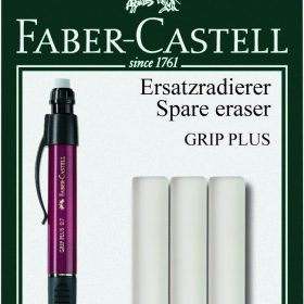 FABER-CASTELL Radierer 131598 Grip Plus 3 Stück