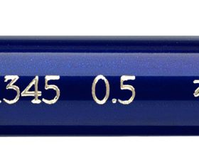 FABER-CASTELL Druckbleistift GRIP 1345 0.5mm 134551 blau metallic, Radierer