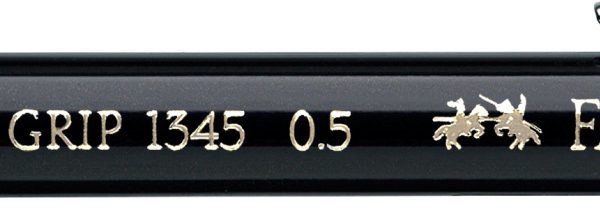 FABER-CASTELL Druckbleistift GRIP 1345 0.5mm 134599 schwarz, mit Radierer