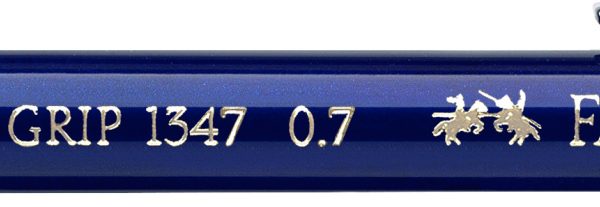 FABER-CASTELL Druckbleistift GRIP 1347 0.7mm 134751 blau, mit Radierer