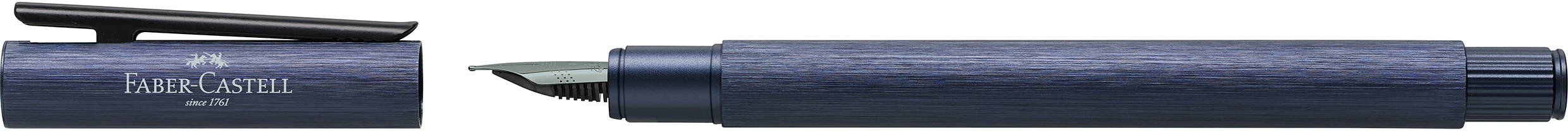 146160_Fountain pen Neo Slim Aluminium dark blue M FABER-CASTELL Füller Neo Slim M 146160 dunkelblau – Hochwertig & günstig bei ShopDeca