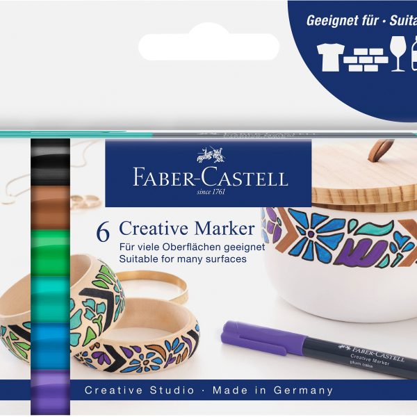 FABER-CASTELL Creative Marker 1-3mm 160708 Fairy forest 6 Stück