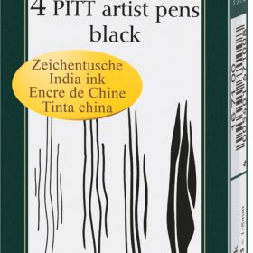 FABER-CASTELL Pitt Artist Pen 167100 schwarz 4 Stück