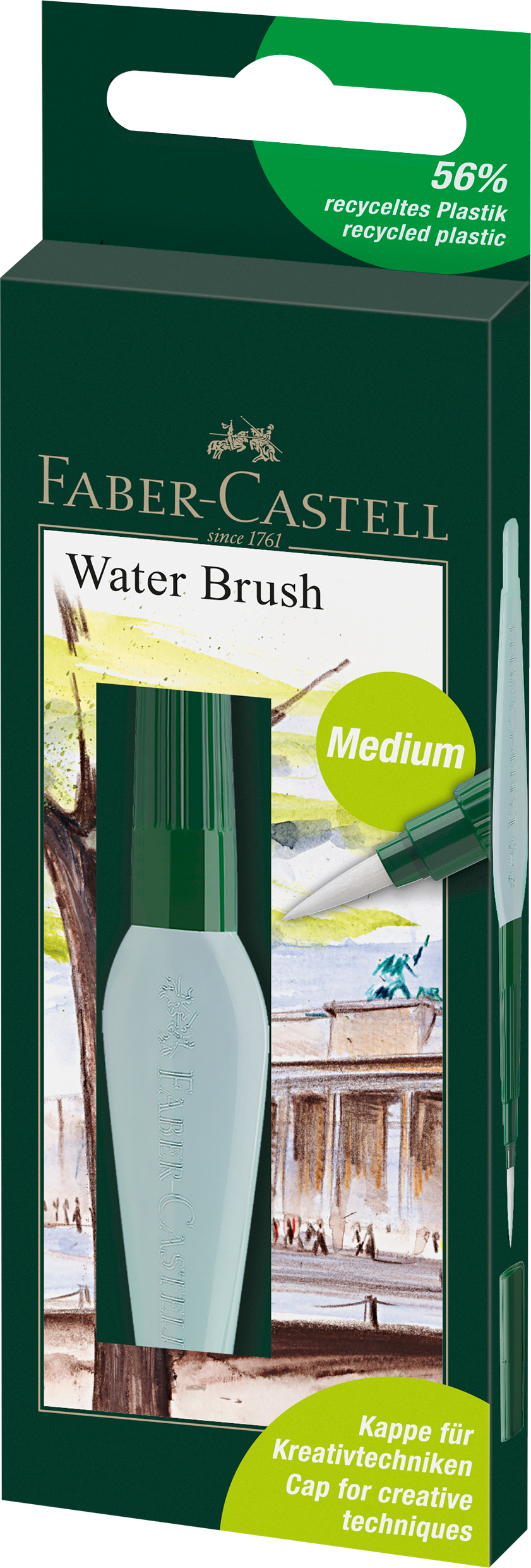 FABER-CASTELL-185105-4005401851059 FABER-CASTELL Art&Graphic Wassertankpinsel 185105 grün – Hochwertig & günstig bei ShopDeca